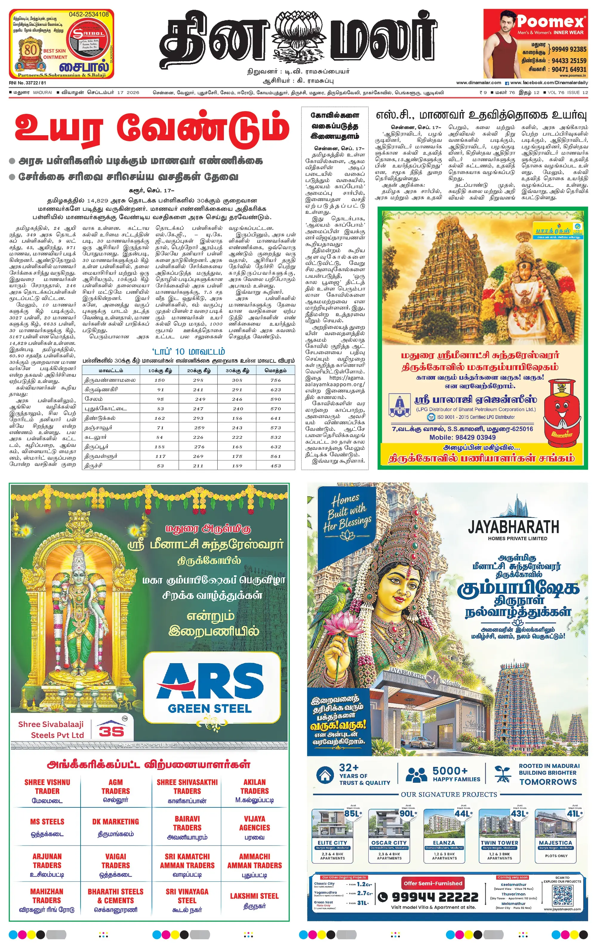 Dinamalar special supplement, page 55
