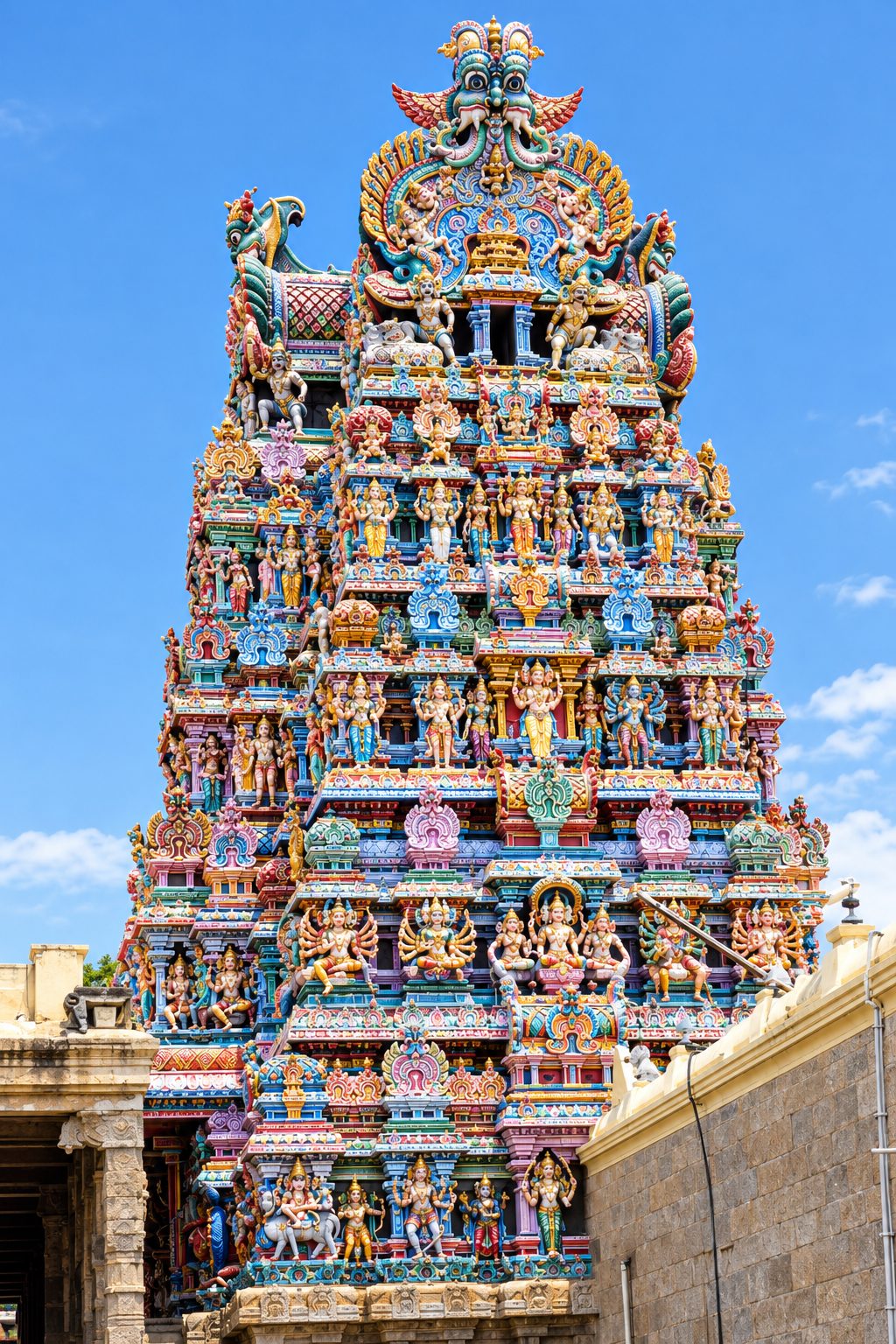 சுவாமி சன்னதி கிழக்கு ஆடி வீதி ஐந்து நிலை கோபுரம்